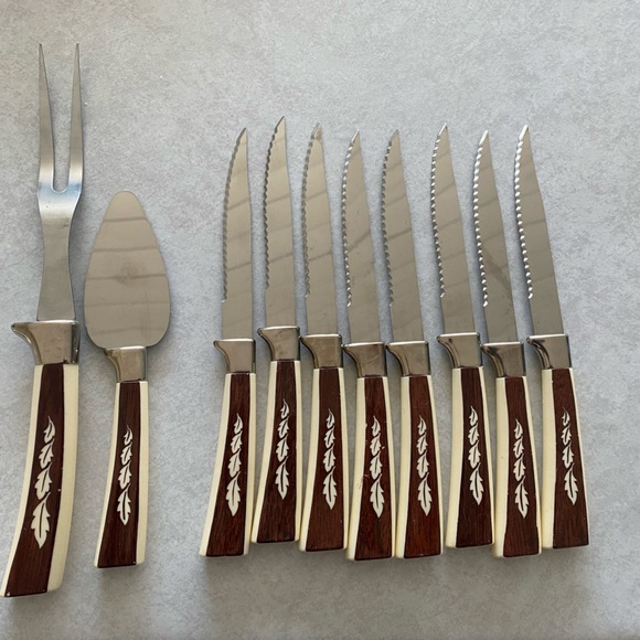 Vintage MCM flatware set Regent Sheffield from England - Picture 2 of 9